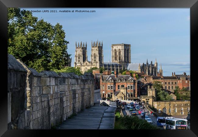 York Minster View  Framed Print by Jo Sowden