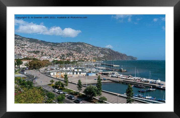 Funchal Framed Mounted Print by Jo Sowden
