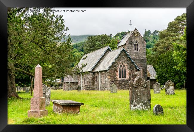 St Partricks  Church, Patterdale,the Lake District Framed Print by Jo Sowden