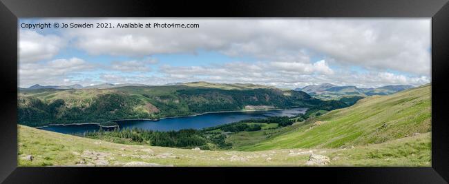 Thirlmere Lake, The Lake District Framed Print by Jo Sowden