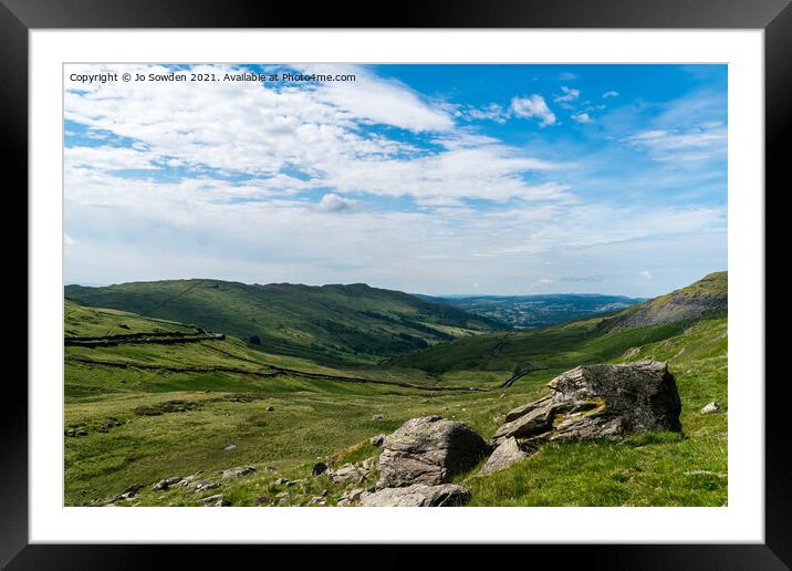 Kirkstone Pass Framed Mounted Print by Jo Sowden