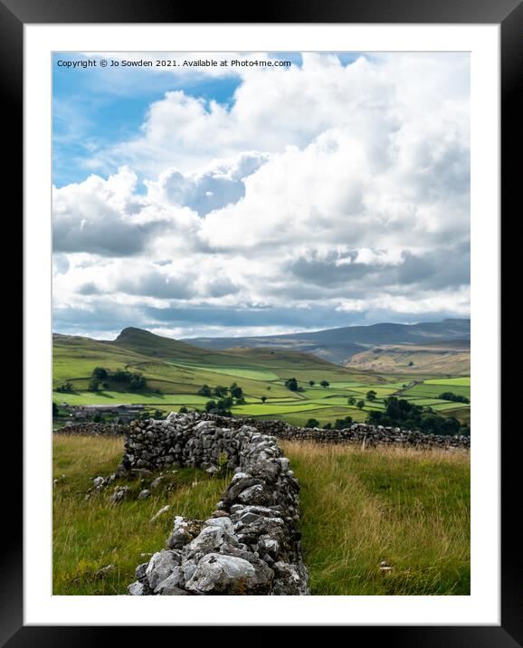 Stainforth, Yorkshire Dales Framed Mounted Print by Jo Sowden