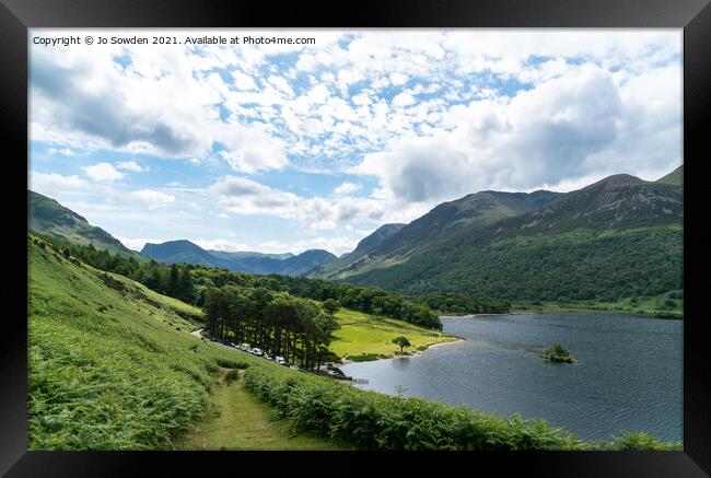 Crummock Water, the Lake District Framed Print by Jo Sowden