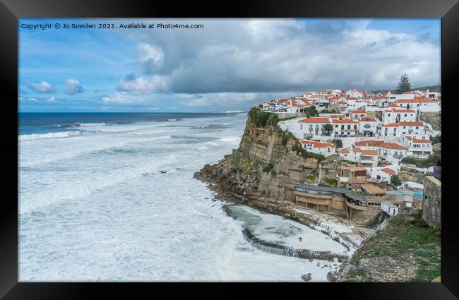 Azenhas Do Mar, Sintra, Portugal Framed Print by Jo Sowden