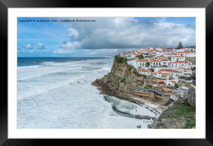 Azenhas Do Mar, Sintra, Portugal Framed Mounted Print by Jo Sowden