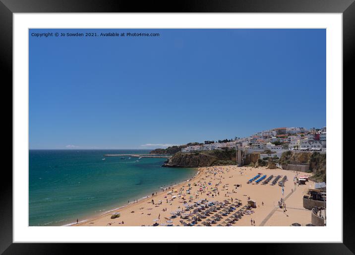 Albufeira, Algarve.  Framed Mounted Print by Jo Sowden