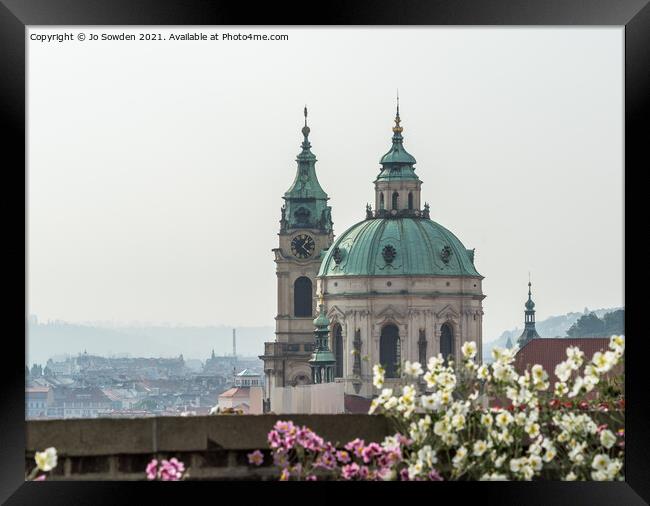 View from Prague Castle Framed Print by Jo Sowden