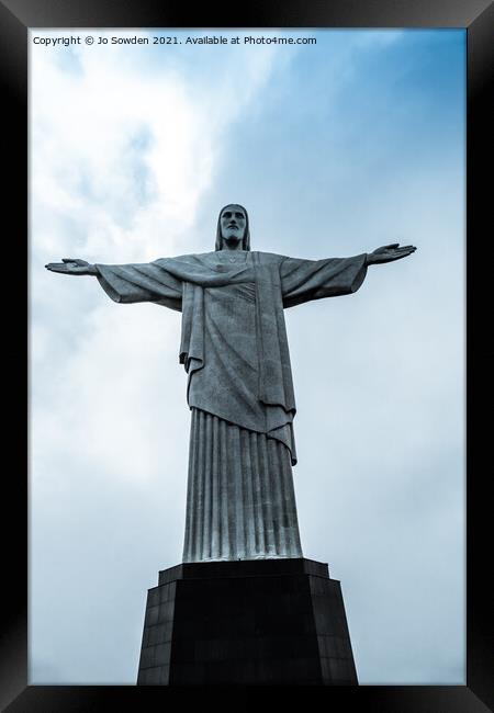 Christ the Redeemer, Rio, Brazil Framed Print by Jo Sowden