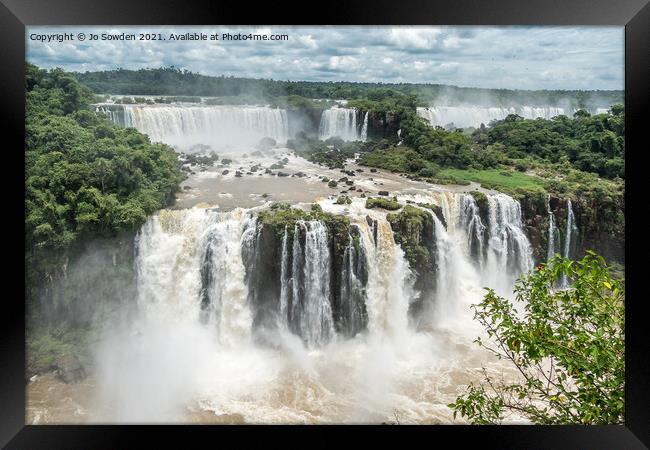 Iguazu Falls, South America (5) Framed Print by Jo Sowden