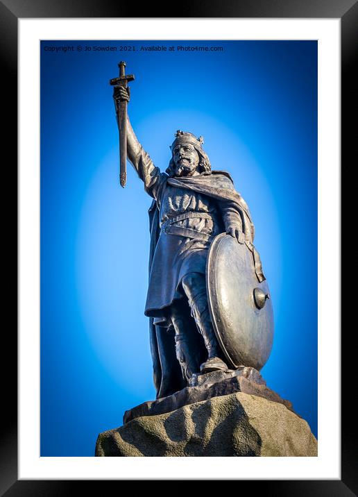 Alfred the Great Framed Mounted Print by Jo Sowden