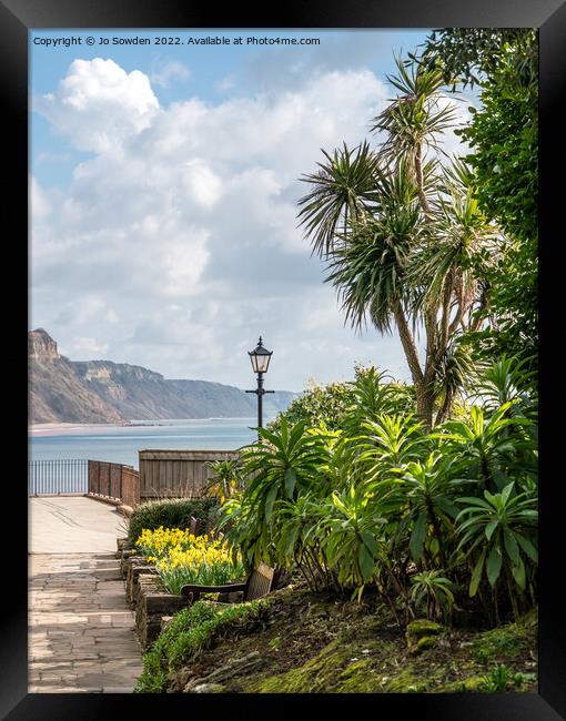 View from Connaught Gardens toward Salcombe Framed Print by Jo Sowden