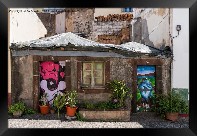 Street Art, Funchal. Madeira Framed Print by Jo Sowden