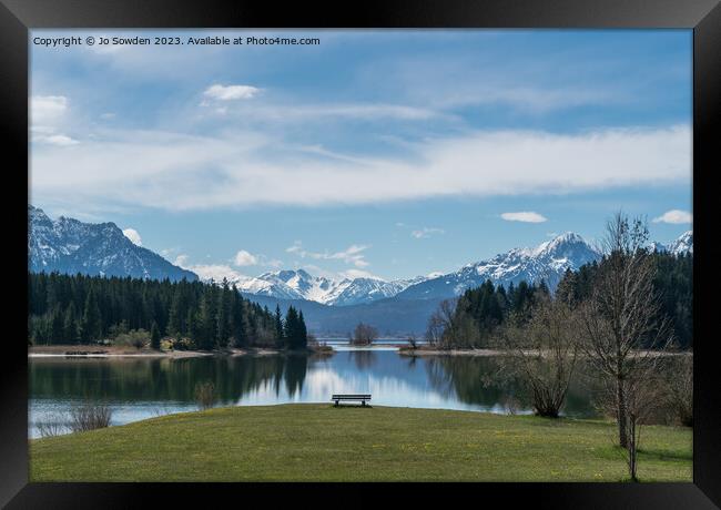 Lake Forggensee, Germany Framed Print by Jo Sowden