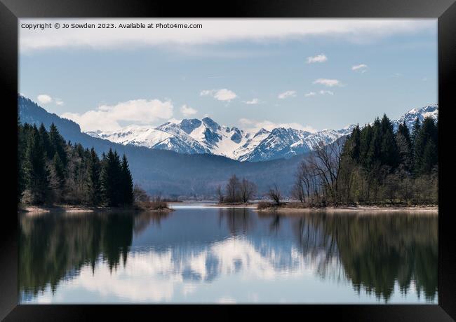 Lake Forggensee, Germany Framed Print by Jo Sowden