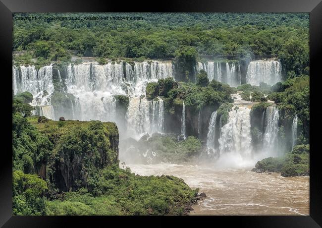 Amazing  Iguazu Falls Framed Print by Jo Sowden