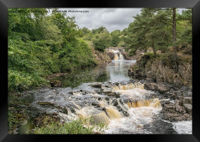 Low Force Waterfall, Teesdale Framed Print by Jo Sowden