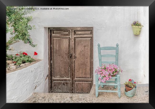 A View of Frigiliana, Spain   Framed Print by Jo Sowden