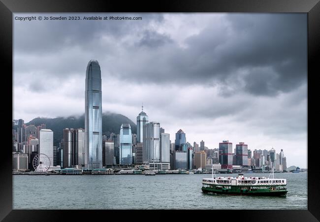 Hong Kong Island Framed Print by Jo Sowden