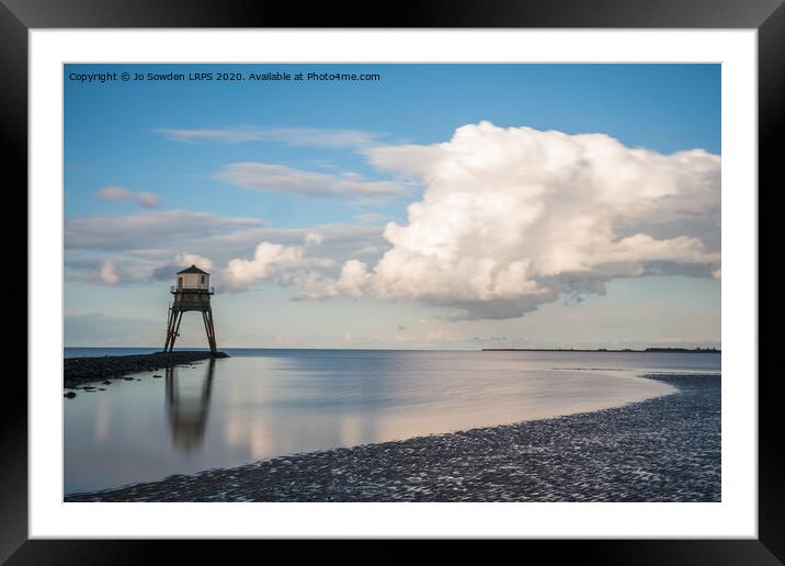 Dovercourt Evening Reflections Framed Mounted Print by Jo Sowden