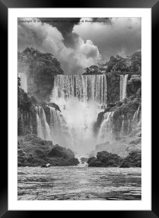 Iguazu Falls, South America Framed Mounted Print by Jo Sowden