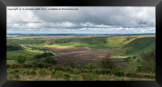 Hole of Horcum Framed Print by Jo Sowden