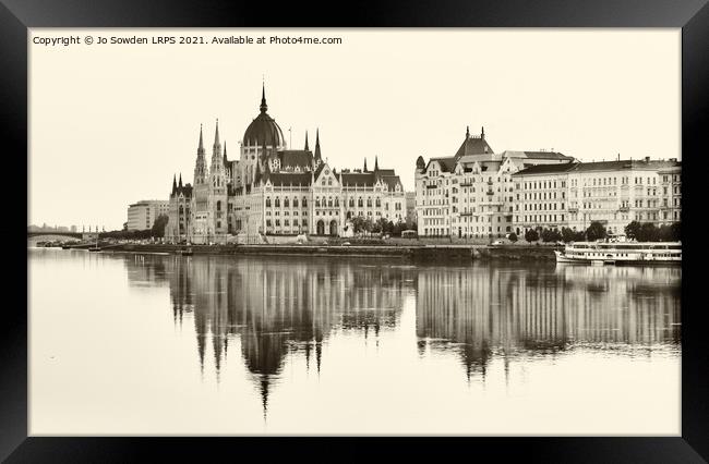 Budapest Reflections Framed Print by Jo Sowden