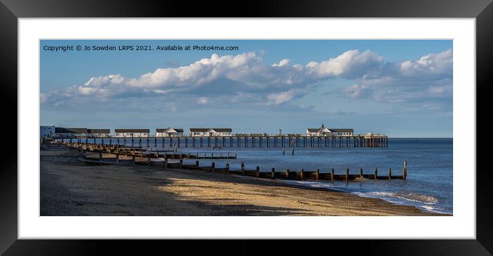 Southwold Pier Framed Mounted Print by Jo Sowden