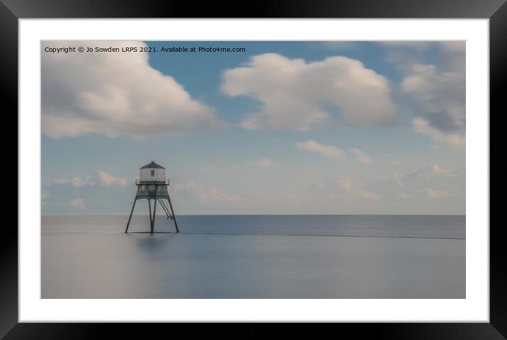Dovercourt Lighthouse Framed Mounted Print by Jo Sowden