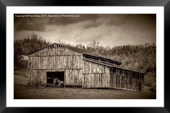  The Barn  Framed Mounted Print by Paul Mays