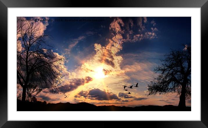 Into the Light Framed Mounted Print by Paul Mays