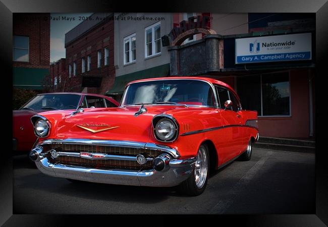 '57 Chevy Framed Print by Paul Mays