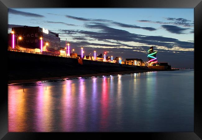 Redcar Seafront Framed Print by Kerri Dowling