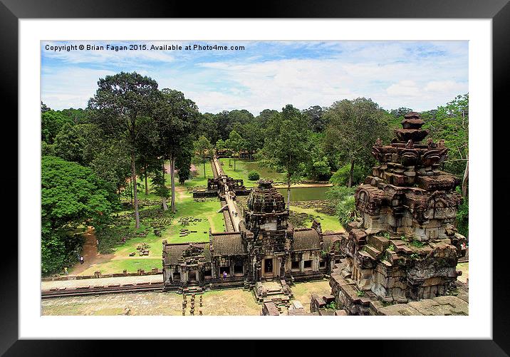  Angkor Thom Framed Mounted Print by Brian Fagan