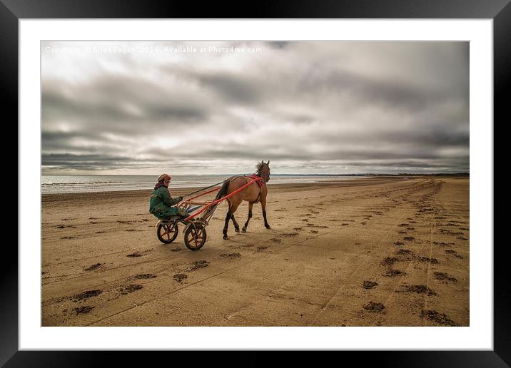 Horse and Cart Framed Mounted Print by Brian Fagan