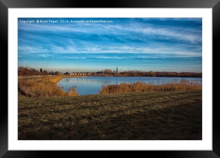A winter's view Framed Mounted Print by Brian Fagan