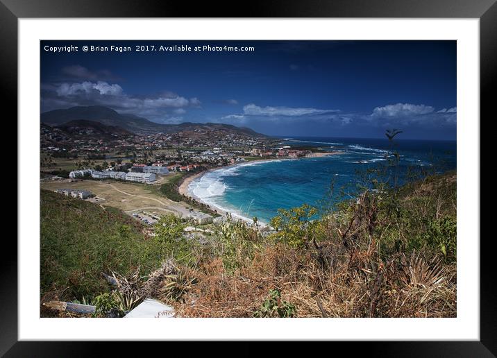 St George, St. Kitts Framed Mounted Print by Brian Fagan