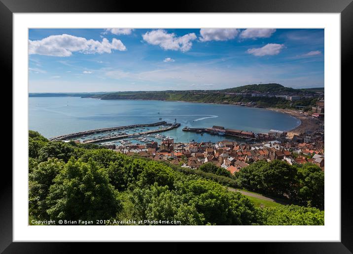 Scarborough Bay Framed Mounted Print by Brian Fagan