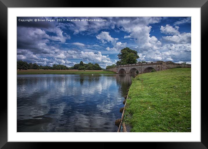 Kedleston Bridge Framed Mounted Print by Brian Fagan