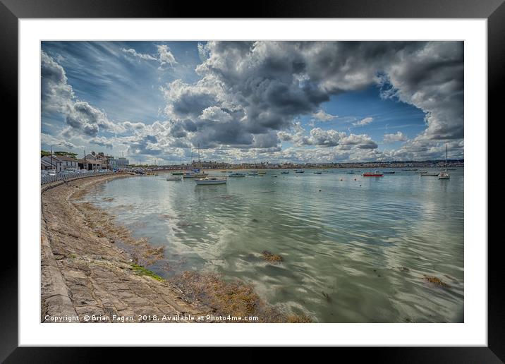 Skerries Harbour Framed Mounted Print by Brian Fagan
