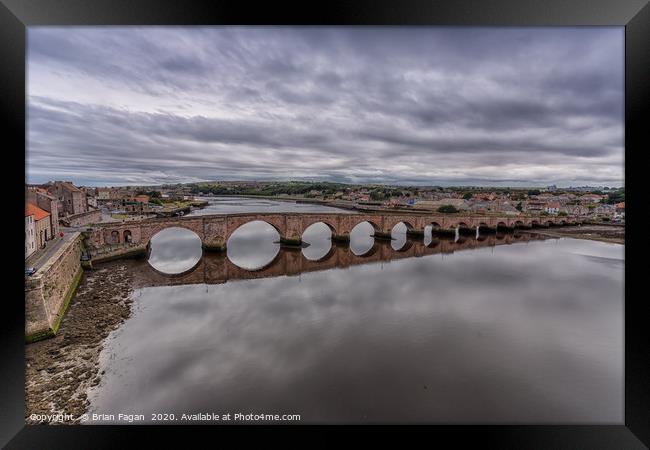 Berwick Bridge Framed Print by Brian Fagan