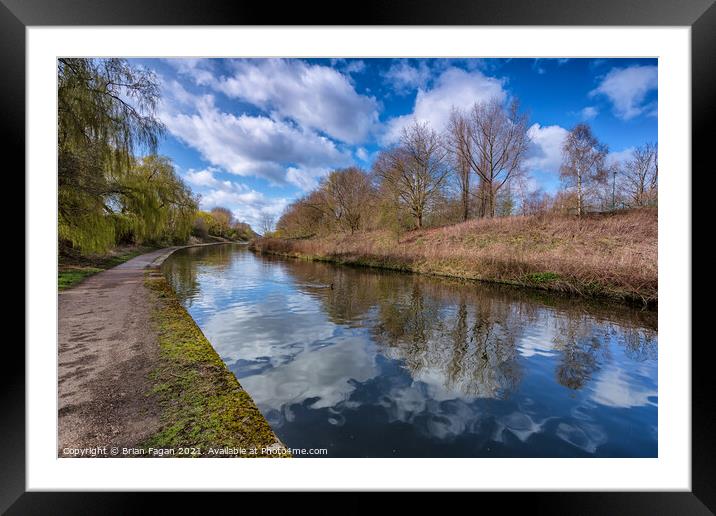 Beeston Canal Framed Mounted Print by Brian Fagan