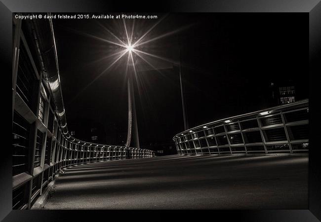  Foot Bridge Framed Print by david felstead