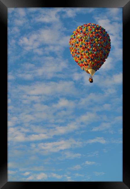 'UP' hot air balloon ride  Framed Print by Owen Bromfield