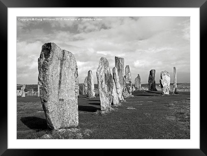  Callinish Stones I Framed Mounted Print by Craig Williams