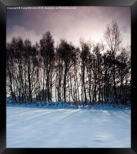  Closed for Snow Framed Print by Craig Williams