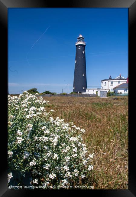 Dungeness Old Lighthouse Framed Print by Craig Williams