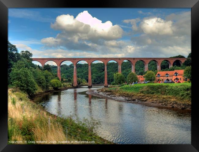Whitby Viaduct, North Yorkshire Framed Print by Craig Williams
