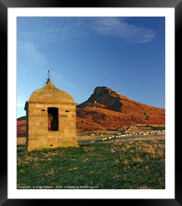 Roseberry Topping, North Yorkshire Moors Framed Mounted Print by Craig Williams