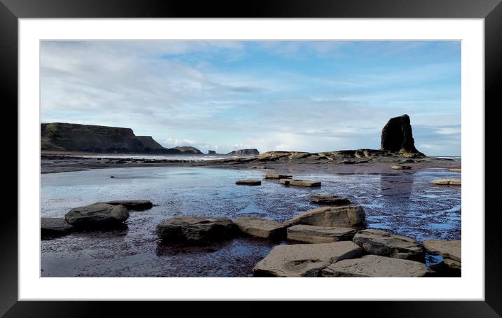 Black Nab Framed Mounted Print by Dave Leason