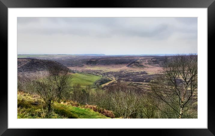 Hole of Horcum Framed Mounted Print by Dave Leason
